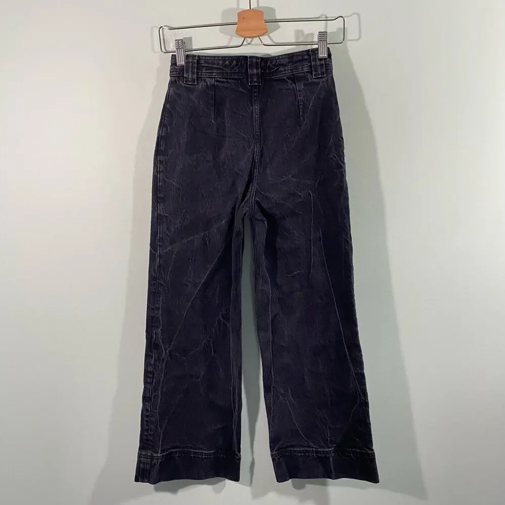 & Other Stories Women's Grey Marble Stone Wash Wide Leg Jeans Size EUR 36